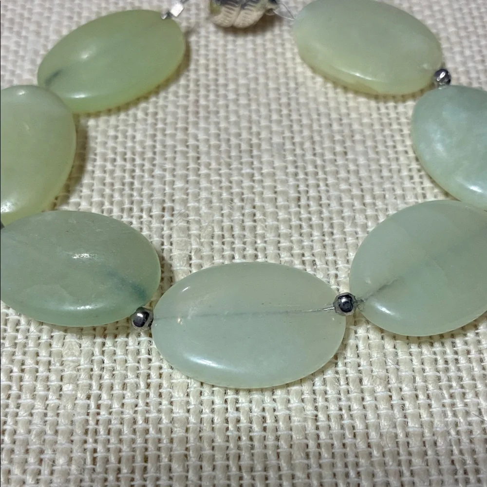 Elegant hand crafted sea green new jade gemstone Bracelet